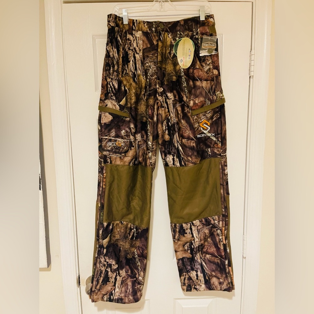 NWT Men’s ScentLok Mossy Oak Camouflage Cargo Hunting Pants Size Medium
